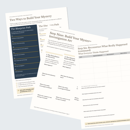 The Mystery Novel Plotting Workbook