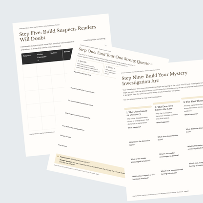 The Mystery Novel Plotting Workbook