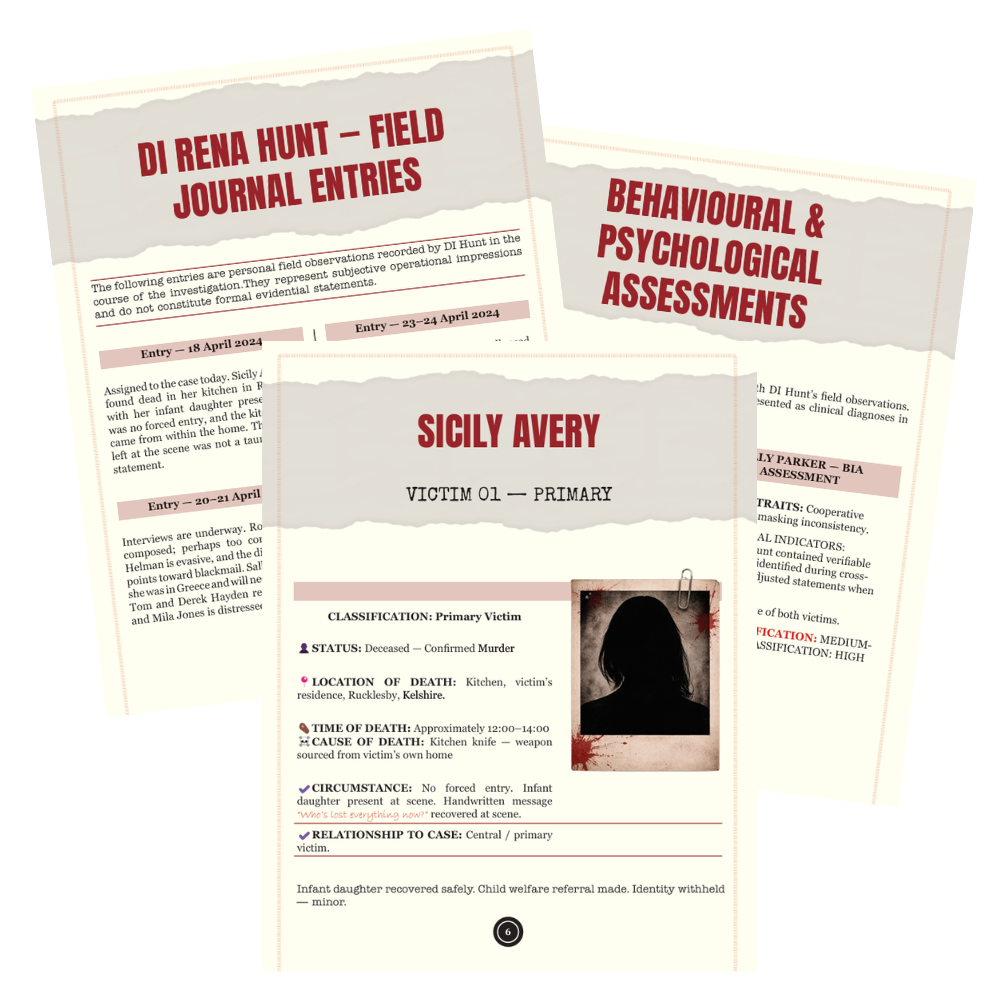 The DI Rena Hunt Confidential Case Files - Volume 1