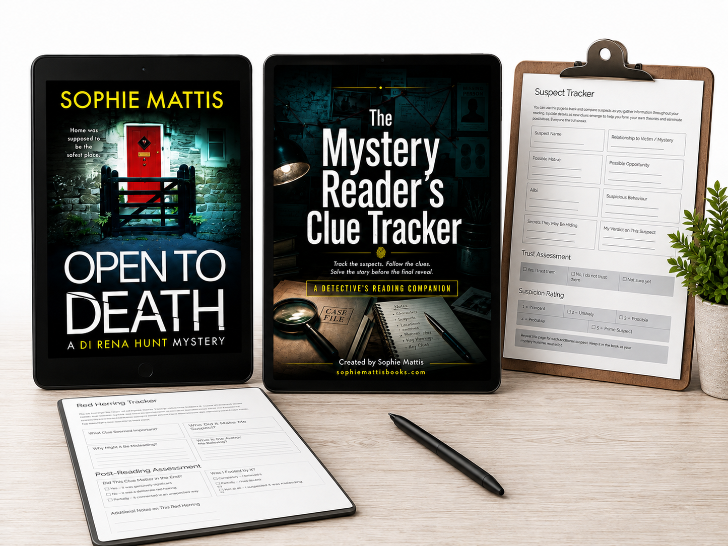 The Open to Death and Clue Tracker Bundle